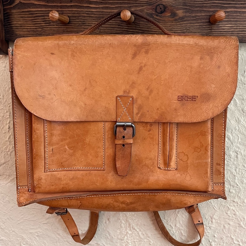 Bree All Leather Briefcase